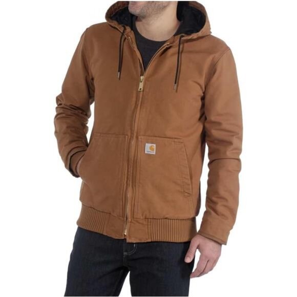 Men's Loose Fit Washed Duck Insulated Active Jacket